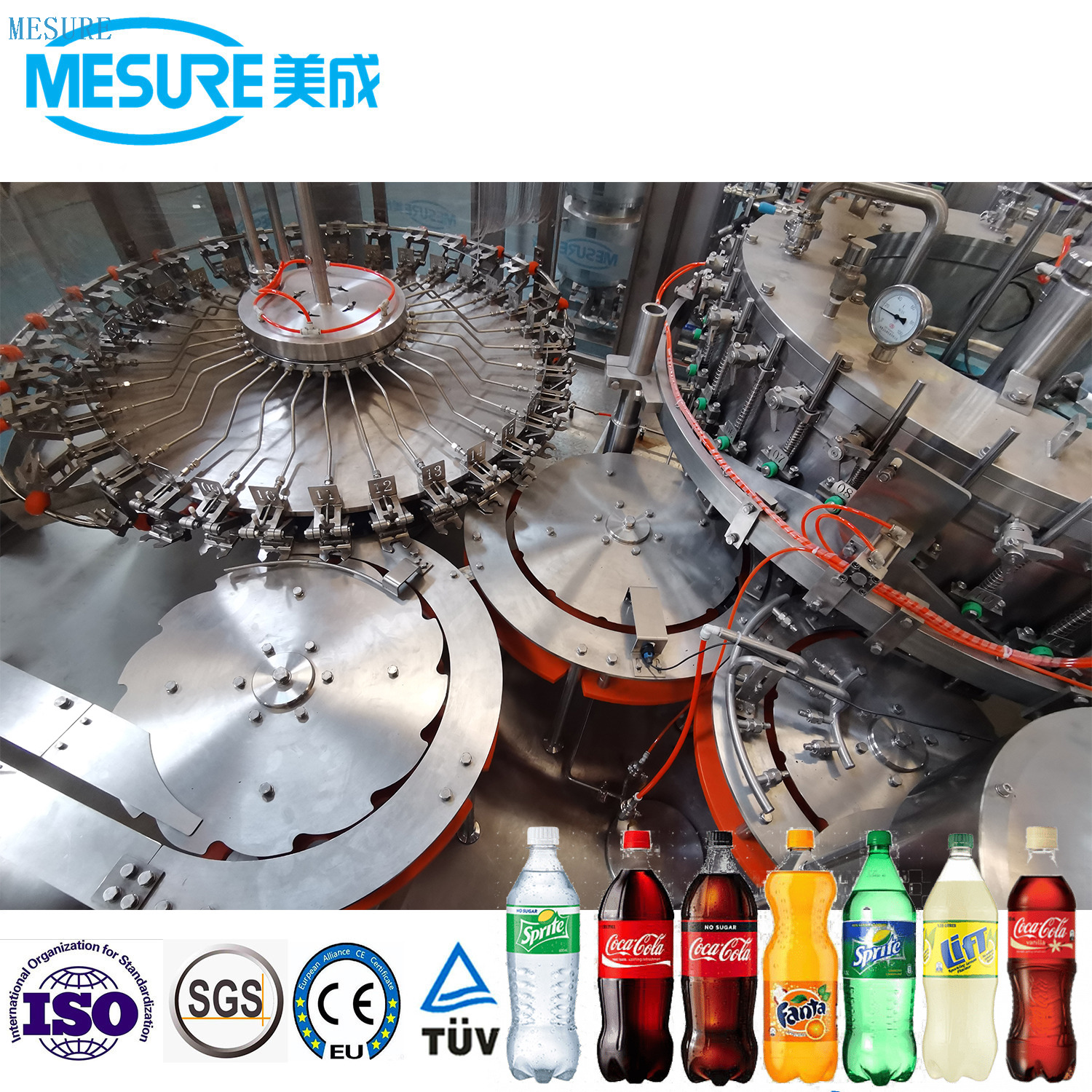 تلقائي صغير زجاجة الحيوانات الأليفة CSD آلة ملء تعبئة الزجاجات