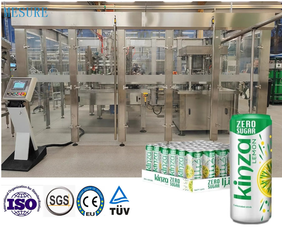 يمكن أن تملأ خطوط ملء البيرة والمشروبات الغازية | آلات بيز صغيرة مخصصة مع ختم فعال