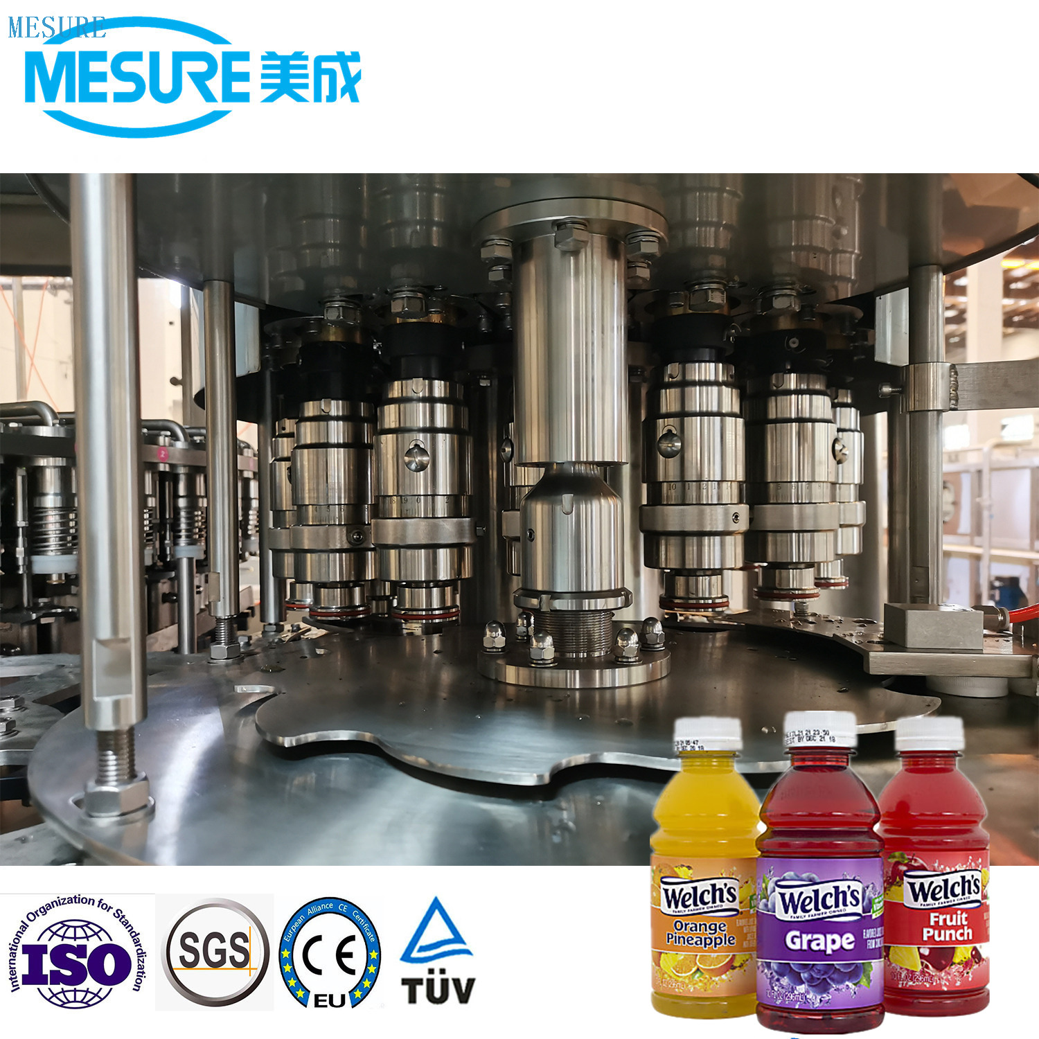 آلة ملء عصير طازجة 24000BPH 