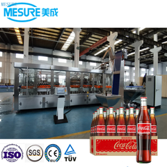 زجاجة زجاجية فعالة مآسي ملء المشروبات الغازية المتلألئة