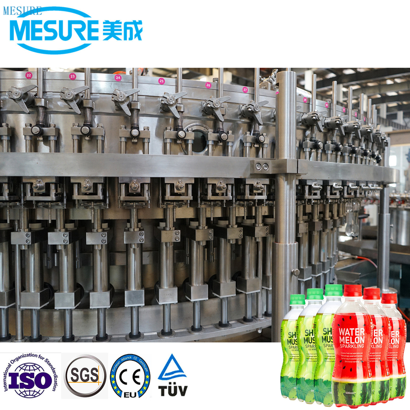 1500BPH PET زجاجة مشروب غازي لآلة ملء الماء الفوار 